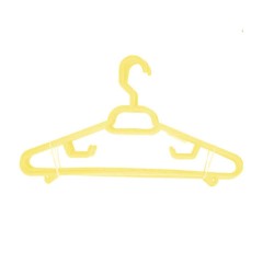 Set 6 Umerase Sterk Lux, Plastic Galben, Umeras din Plastic, Umerase pentru Haine, Umeras din Plastic pentru Haine, Umerase de Plastic, Set Umerase Plastic STERK