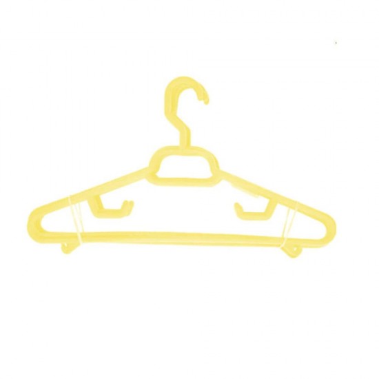 Set 6 Umerase Sterk Lux, Plastic Galben, Umeras din Plastic, Umerase pentru Haine, Umeras din Plastic pentru Haine, Umerase de Plastic, Set Umerase Plastic STERK