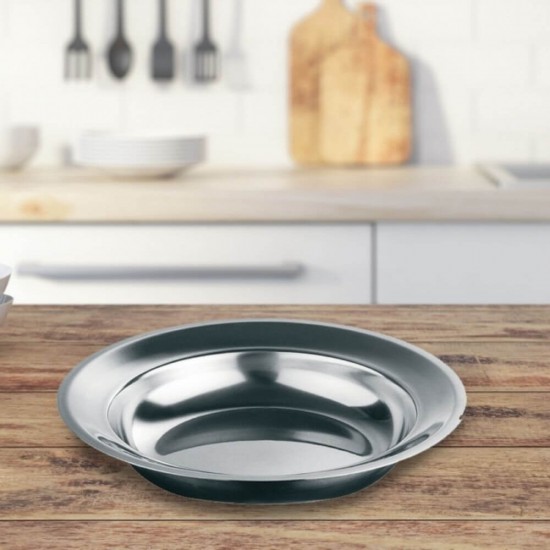 Farfurie Cromata Plata, 20 cm, Farfurii pentru Bucatarie, Farfurii Cromate Plate, Vesela Bucatarie, Farfurii, Vase de Bucatarie, Farfurie, Farfurie Diametru 20 cm, Farfurii Diametru 20 cm, Farfurii Plate