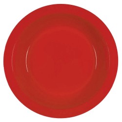 STERK Farfurie Adanca Rotunda, 18x3 cm, Rosie, Plastic, Farfurie Rotunda Rosie, Farfurie Rosie, Farfurie Plastic, Farfurie Rotunda, Farfurie Adanca, Farfurie Rotunda Adanca, Vesela Masa, Farfurii Adanci