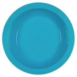 STERK Farfurie Adanca Rotunda, 18x3 cm, Turcoaz, Plastic, Farfurie Rotunda Turcoaz, Farfurie Turcoaz, Farfurie Plastic, Farfurie Rotunda, Farfurie Adanca, Farfurie Rotunda Adanca, Vesela Masa, Farfurii Adanci