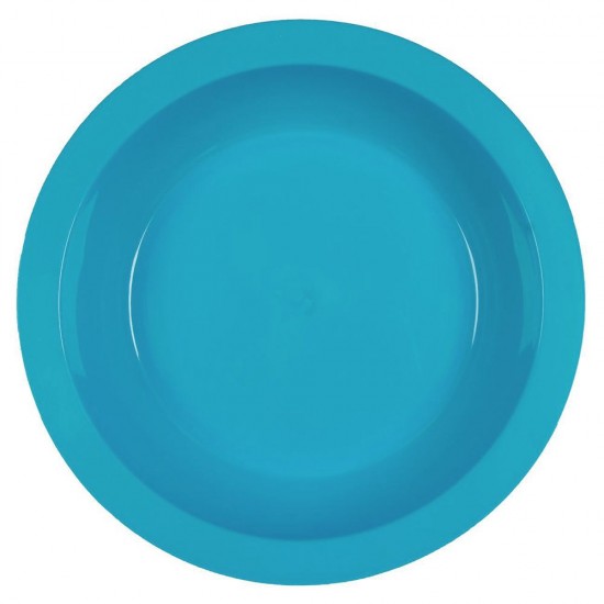STERK Farfurie Adanca Rotunda, 18x3 cm, Turcoaz, Plastic, Farfurie Rotunda Turcoaz, Farfurie Turcoaz, Farfurie Plastic, Farfurie Rotunda, Farfurie Adanca, Farfurie Rotunda Adanca, Vesela Masa, Farfurii Adanci