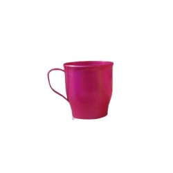 Cana Plastic cu Maner STERK, 8x9 cm, Rosie, Cani Plastic cu Maner, Cani din Plastic STERK, Cani Plastic pentru Bauturi Calde si Reci, Accesorii pentru Masa si Bucatarie, Cana din Plastic cu Toarta, Cani STERK, Canite din Plastic cu Maner