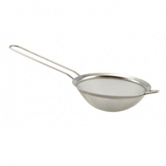 Strecuratoare Metalica, Diametru 8 cm, Strecuratoare din Metal, Strecuratoare Ceai, Strecuratoare Lapte, Strecuratoare Multifunctionala, Sita Deasa, Strecuratoare cu Sita Deasa, Strecuratoare Mica, Instrumente de Bucatarie