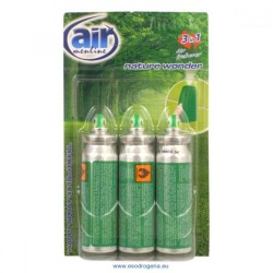 Rezerve Odorizant Spray AIR Nature Wonder, 15 ml, 3 Buc/Set, Rezerve Odorizante Camera, Rezerve Odorizante Casa, Rezerve Odorizant Pulverizator de Camera, Rezerve Odorizante cu Pulverizare pentru Camera, Rezerve Odorizante Spray pentru Interior