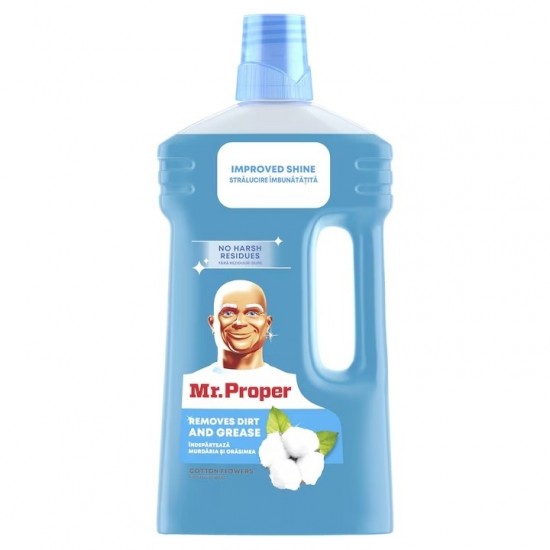 Detergent universal pentru suprafete Mr. Proper Cotton Flower, Cantitate 1 L