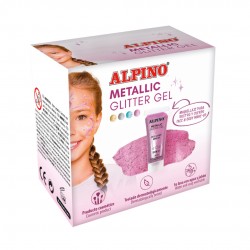 Make-up Lichid, 14ml, Alpino Metallic Glitter - Roz