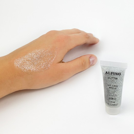 Make-up Lichid, 14ml, Alpino Glitter - Argintiu