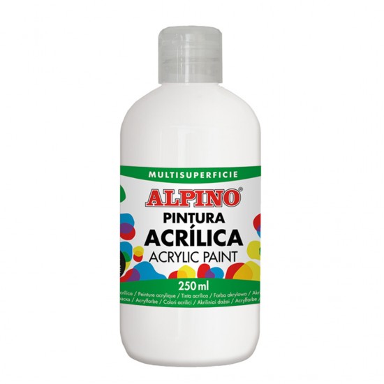 Vopsea Acrilica, 250ml, Alpino - Alb