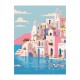 Set Pictura Pe Numere Grecia, Contine:panza Canvas 40x30cm,3 Pensule, Alpino-paint Color Experience