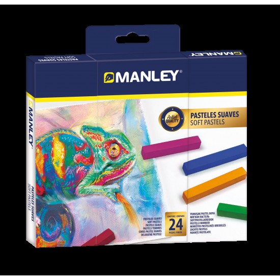 Set Creta Pastelata-manley, Culori Variate-24 Buc/cutie