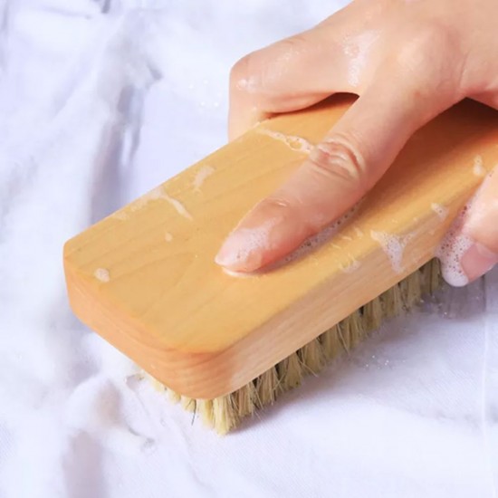 Perie de Haine Cora, Corp din Lemn, Perii Alb/Negru