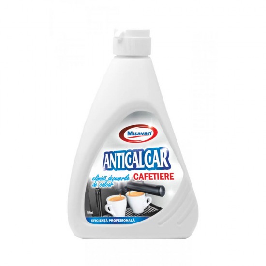 Solutie Anticalcar pentru Cafetiere Misavan, 500ml, Solutie Lichida pentru Anticalcar, Solutie Lichida Iefina pentru Cafetiere, Produse Anticalcar Misavan, Produse Anticalcar Lichide