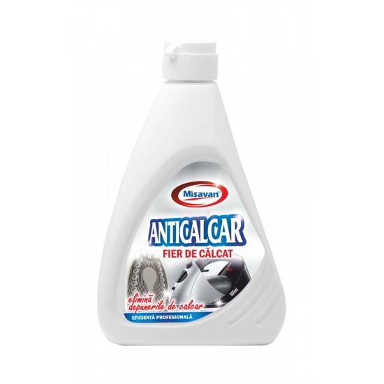 Solutie Anticalcar pentru Fier de Calcat Misavan, 500ml, Solutie Lichida pentru Anticalcar, Solutie Lichida Iefina pentru Fier de Calcat, Produse Anticalcar Misavan, Produse Anticalcar Lichide
