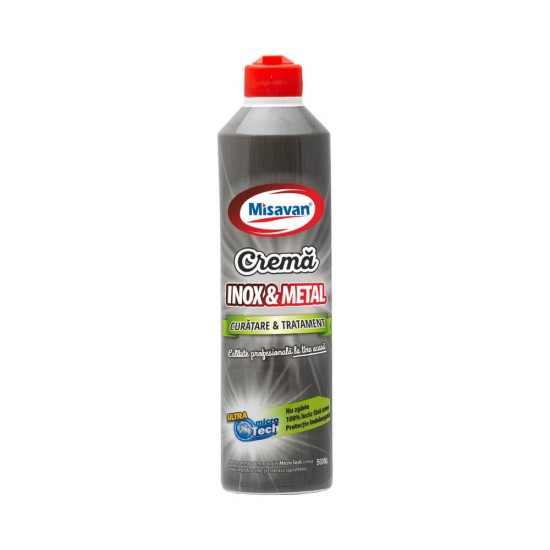 Crema Tratament Inox si Metale Misavan, 500ml, Crema Misavan pentru Inox, Crema Tratament pentru Metale, Crema Inox si Metale, Solutie pentru Inox si Metale, Solutie Tratament Inox si Metale, Misavan Crema Tratament Inox si Metale