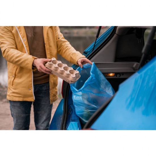 Rola 15 Saci Menajeri pentru Colectare Selectiva Brilli, 35 l, Albastri, Saci de Menaj, Rola Saci Menajeri, Saci Menajeri 35 l, Saci Menajeri in Rola, Saci Menaj cu Manere, Saci Menajeri Parfumati, Saci pentru Menaj, Saci Gunoi