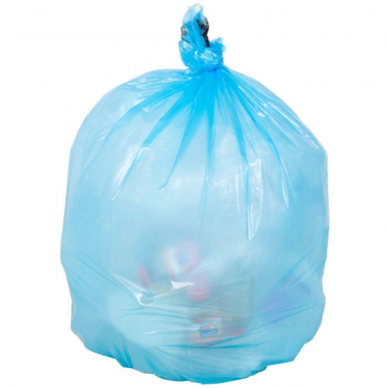 Rola 10 Saci Menajeri pentru Colectare Selectiva Brilli, 60 l, Albastri, Saci de Menaj, Rola Saci Menajeri, Saci Menajeri 60 l, Saci Menajeri in Rola, Saci Menaj cu Manere, Saci Menajeri Parfumati, Saci pentru Menaj, Saci Gunoi