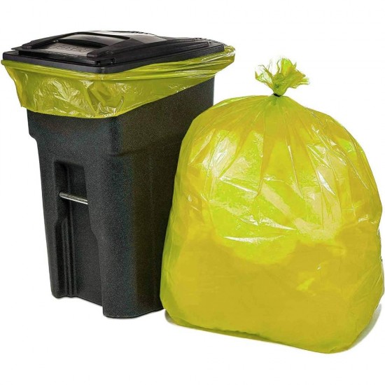 Rola 10 Saci Menajeri pentru Colectare Selectiva Brilli, 240 l, Galbeni, Saci de Menaj, Rola Saci Menajeri, Saci Menajeri 240 l, Saci Menajeri in Rola, Saci Menaj cu Manere, Saci Menajeri Parfumati, Saci pentru Menaj, Saci Gunoi