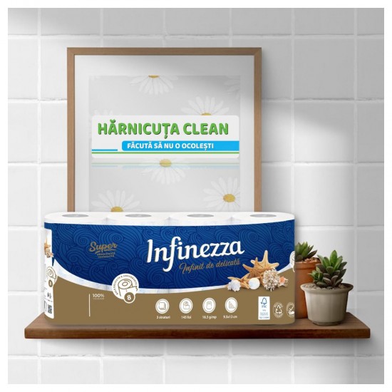 Hartie Igienica Infinezza, Marino, 3 Straturi, 8 Role