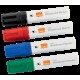 Marker Nobo, Pentru Table Si Flipcharturi, Varf 5-12 Mm, Jumbo, 4 Buc/cutie, Diverse Culori