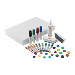 Kit Accesorii Nobo Move&meet, Pt Sist Mobil, 14markere, 20magneti, 2bureti, Spray De Curatare 250ml