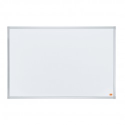 Tabla Nobo Essentials, Otel Lacuit, 90x60 Cm, Magnetica, Include Tavita, Alb