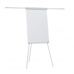 Flipchart Nobo Essentials, Otel Lacuit, Brate Extensibile Si Trepied, Magnetic, Alb