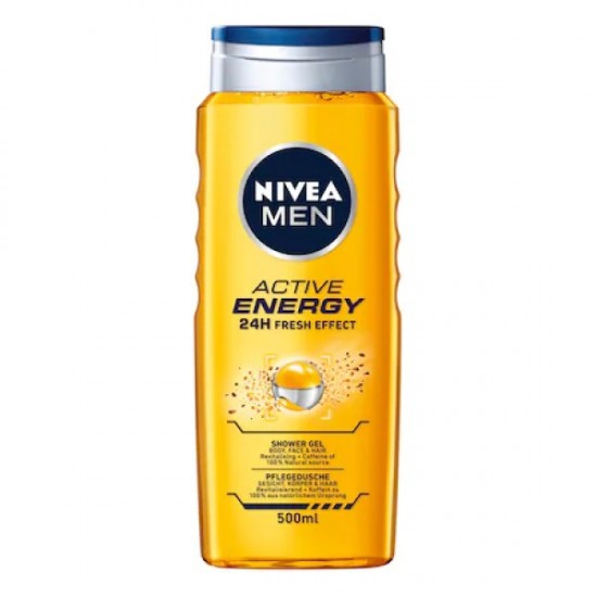 Nivea Gel Dus Men Active Energy, 500 Ml
