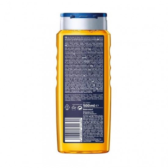 Nivea Gel Dus Men Active Energy, 500 Ml