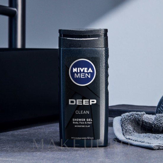 Nivea Gel Dus Men Deep Clean, 500 Ml