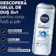 Nivea Gel Dus Men Pure Impact, 500 Ml