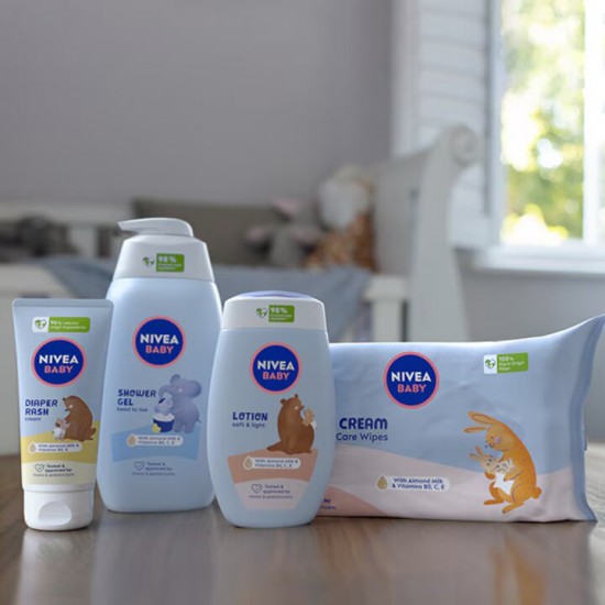 Nivea Servetele Umede Baby Soft And Cream, 57 Buc/pachet
