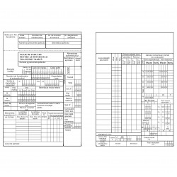 Foaie Parcurs Marfa, Format A4, 100 Coli/carnet