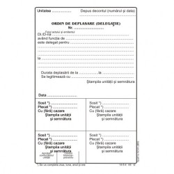 Ordin Deplasare Model Vechi A5, 100 Coli/carnet - Vertical