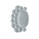 CASA OFFICE Paleta Pictura Ovala Mare, Paleta pentru Amestecat Culori, 15 Compartimente, Material Plastic, Culoare Alb, Dimensiune 20,5x14 cm