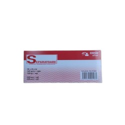 CASA OFFICE Set 100 File, Separatoare din Carton, Dimensiune 100x240 mm, Carton 160 g/mÂ², 3 Perforatii, Culoare Albastru
