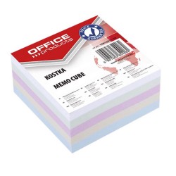 Rezerva Cub Hartie OFFICE Products, 8.5x8.5 cm, 400 File/Set, Culori Pastel Asortate, Multicolor, Rezerve Cub Hartie OFFICE Products, Bloc Notite Adezive, Cuburi de Hartie, Notite din Hartie, Post-it din Hartie, Accesorii Birou