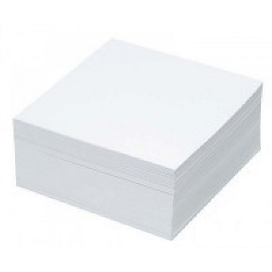 Rezerva Cub Hartie Autoadeziva, 8.5x8.5 cm, 400 File/Set, Culoare Alba, Rezerve Cub Hartie OFFICE Products, Bloc Notite Adezive, Cuburi Autoadezive, Notite Adezive, Post-it din Hartie, Sticky Notes, Accesorii Birou