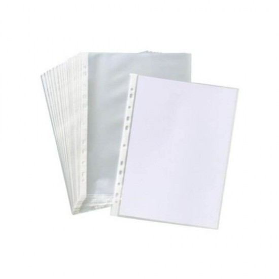 Set 100 Folii de Protectie A4, Tip Cristal, 40 MIC, Transparente, Folii Protectie Documente, Folie pentru Protectie Documente OFFICE Products, Folii din Plastic pentru Documente, Folii Transparente Tip Cristal
