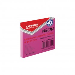 Notes Autoadeziv 76 X 76 Mm, 100buc/set, Office Products - Roz Neon