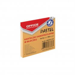 Notes Autoadeziv 76 X 76 Mm, 100buc/set, Office Products - Orange Pastel