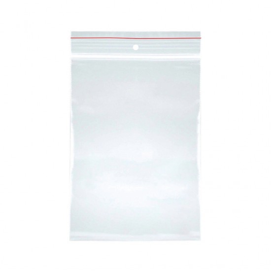 Pungi Plastic Cu Fermoar Pt Sigilare, 200x400mm, 40microni, 100buc/set, Office Products-transparente