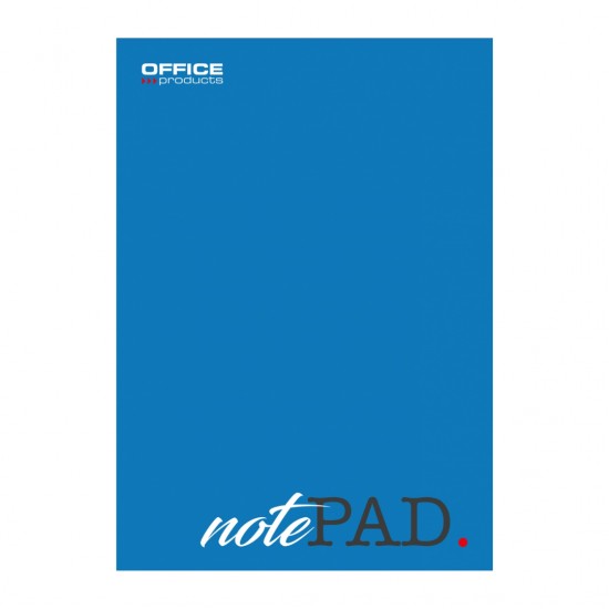 Blocnotes A5, 100 File - 60gsm, Lipit Pe Latura Mica, Coperta Albastra, Office Products - Matematica