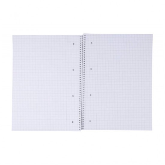 Caiet Cu Spirala, A4, 80 File - 70g/mp, Coperti Carton, Rosie, Office Products - Matematica