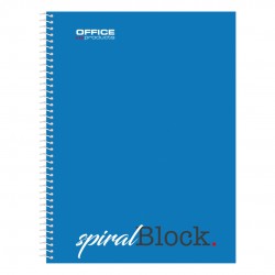 Caiet Cu Spirala, A5, 80 File - 70g/mp, Coperti Carton, Albastra, Office Products - Matematica