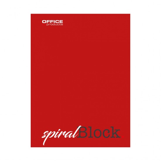 Caiet Cu Spirala, A4, 80 File - 70g/mp, Coperti Carton, Rosie, Office Products - Dictando