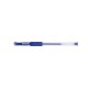 Pix Transparent Cu Gel, Cu Rubber Grip, Varf 0.5mm, Office Products - Albastru