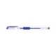 Pix Transparent Cu Gel, Cu Rubber Grip, Varf 0.5mm, Office Products - Albastru