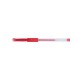 Pix Transparent Cu Gel, Cu Rubber Grip, Varf 0.5mm, Office Products - Rosu