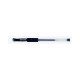 Pix Transparent Cu Gel, Cu Rubber Grip, Varf 0.5mm, Office Products - Negru